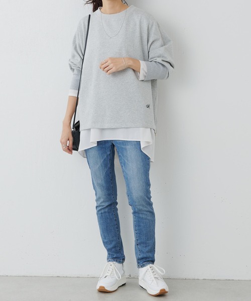 BEARDSLEY（ビアズリー） tシャツ 後ろドレープTブラウス レディース