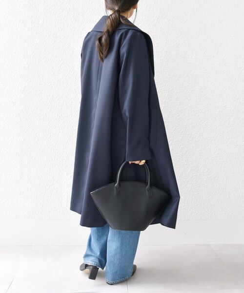 SHIPS any コート アウター any: ドライツイル ショールカラー Aライン