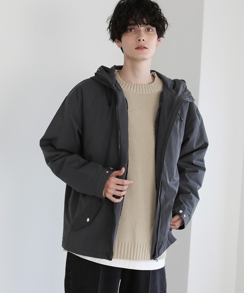 マウンテンパーカー ウインドブレーカー ルーズフィットキルティング