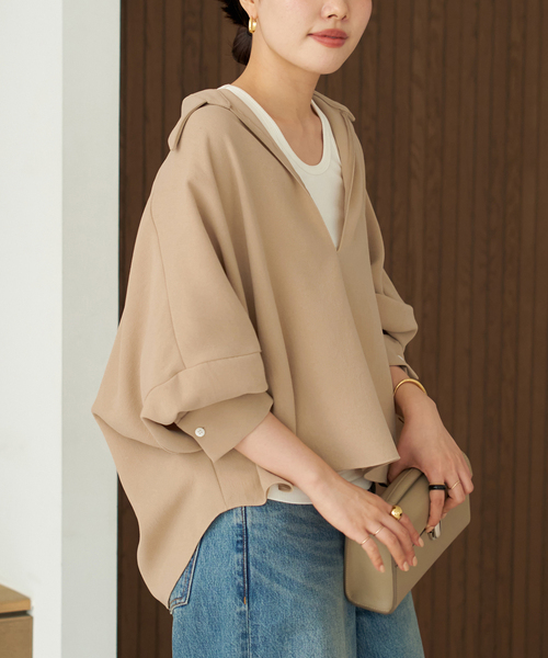 plage（プラージュ） ブラウス シャツ 「追加」GEORGETTE SKIPPER