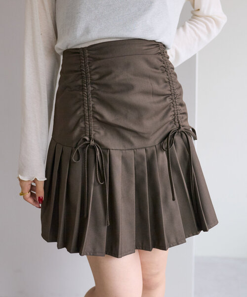 w closet（ダブルクローゼット） スカート 「セットアップ対応」リボン