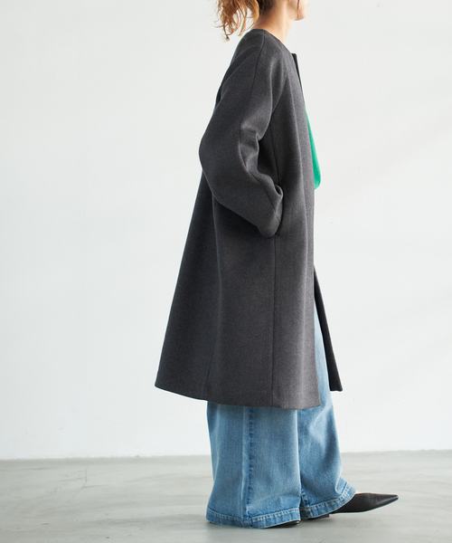 Spick＆Span（スピック アンド スパン） ノーカラーコート コート S160