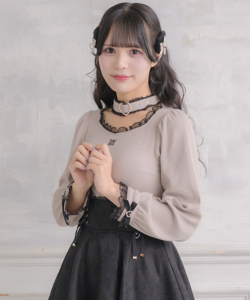ROJITA（ロジータ） tシャツ ハートバックルチョーカーテレコトップス