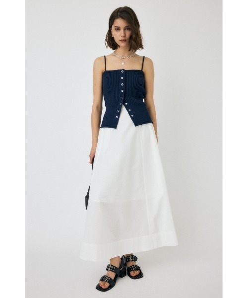 MOUSSY（マウジー） キャミソール FRONT BUTTON KNIT キャミソール