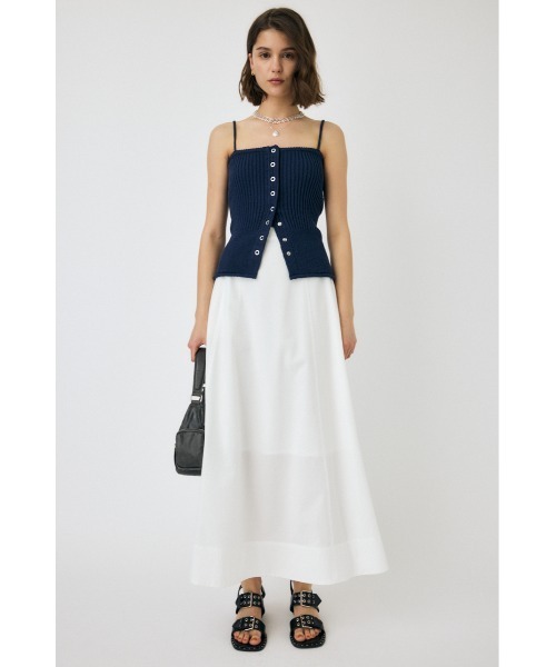 MOUSSY（マウジー） キャミソール FRONT BUTTON KNIT キャミソール