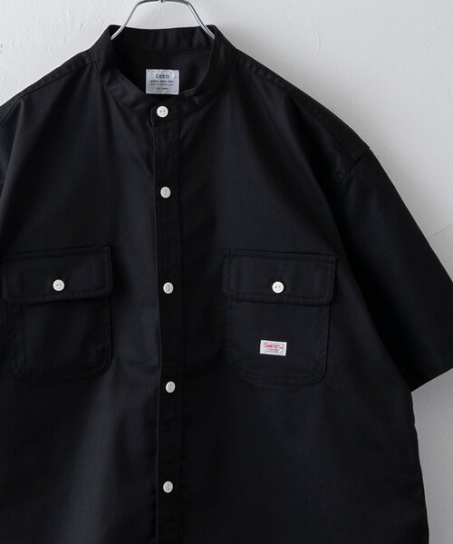 シャツ SMITHS（スミス）別注バンドカラーワークシャツ メンズ