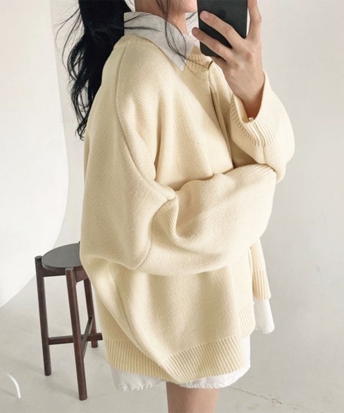 カーディガン オーバーサイズニットカーディガン レディース