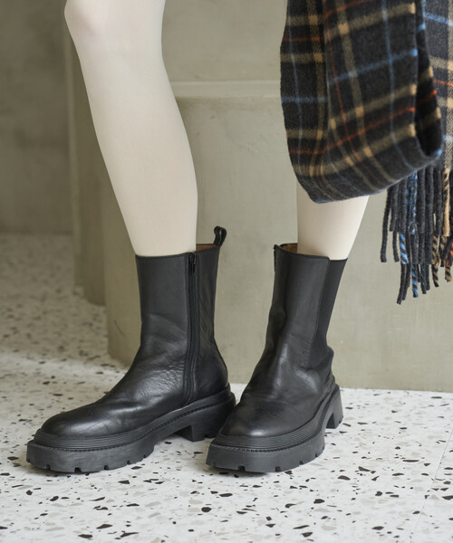 ATELIER BRUGGE（アトリエブルージュ） ブーツ レザー サイドゴア