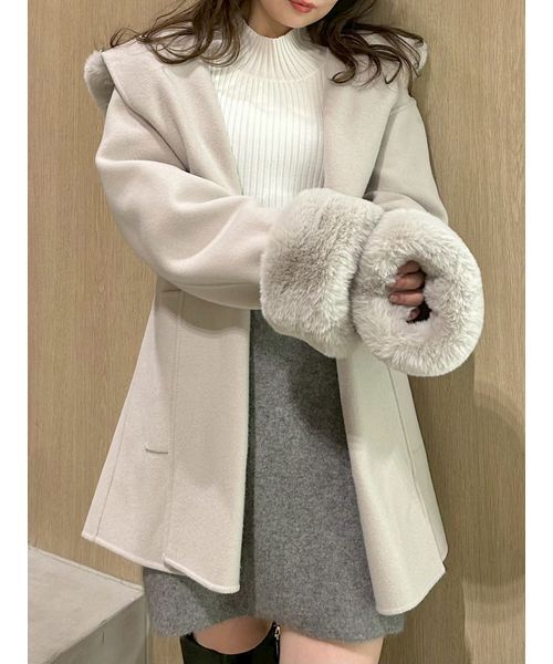 FRAY I.D（フレイ・アイディー） トレンチコート コート ファーリバー