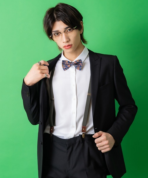 サスペンダー an meets zakka レトロナローサスペンダー メンズ