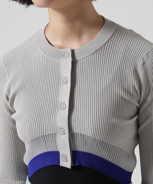 UN3D.（アンスリード） カーディガン UN3D./アンスリード/COLOR BLOCK