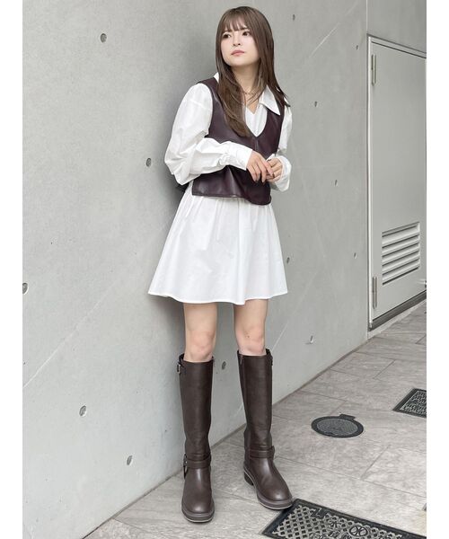 MURUA（ムルーア） ブーツ エンジニアロングブーツ レディース