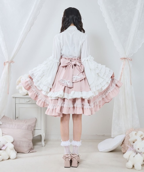 DearMyLove スカート フリルたっぷりリボンスカート : ZOZOTOWN Yahoo