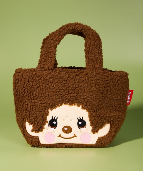 THE BAREFOOT トートバッグ 「 Monchhichi / モンチッチ 」ボア生地