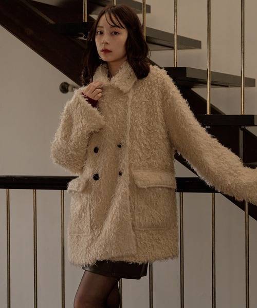mideal（マイディール） コート アウター poodle middle coat