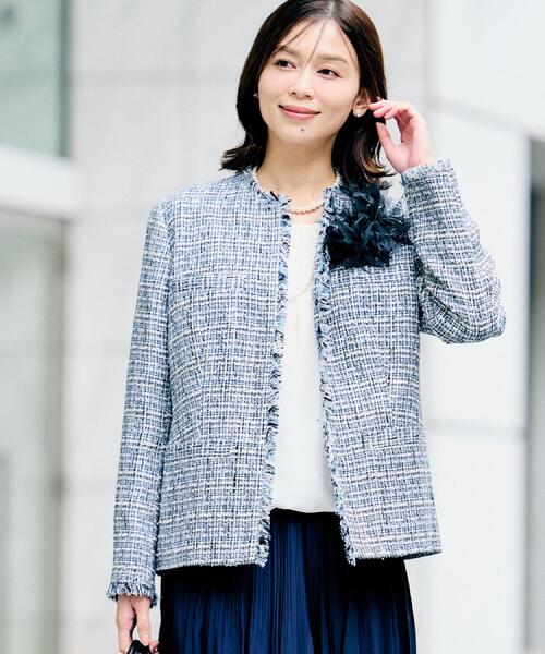 UNTITLED（アンタイトル） ジャケット ノーカラージャケット 「着丈