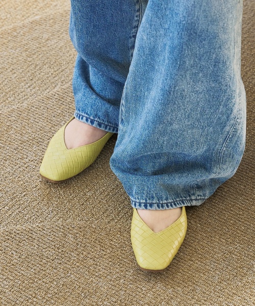 LE TALON（ル タロン） シューズ 「追加」スクエアVカットフラット