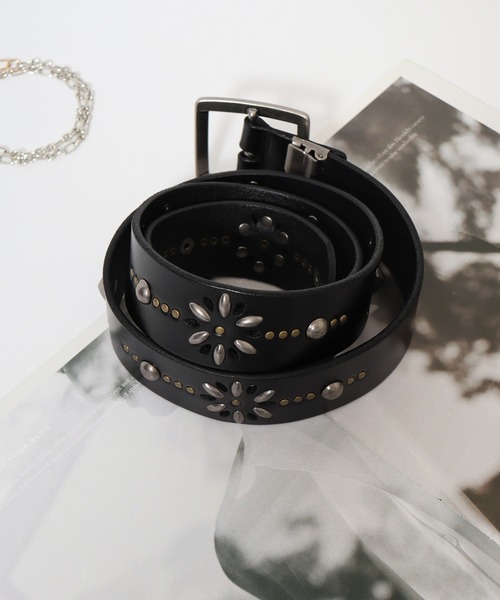 FUNALIVE（ファンアライブ） ベルト recurrence スタッズレザーベルト