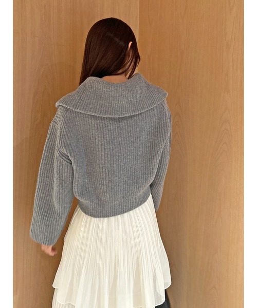 SNIDEL（スナイデル） ニット セーター ウールハーフジップニットプル