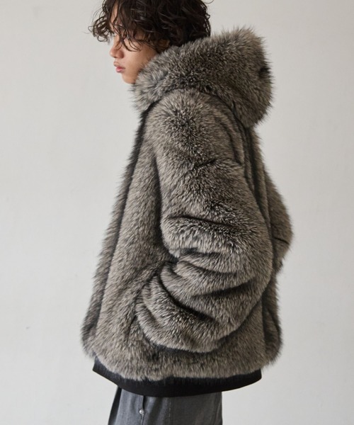 PBLIM ブルゾン アウター 「UNISEX」ファーフードブルゾン レディース