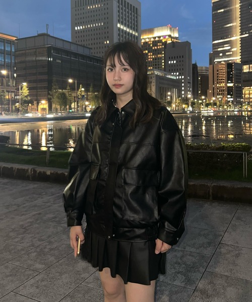 AS KNOW AS（アズノゥアズ） ブルゾン アウター 取り外し可能 ファー衿