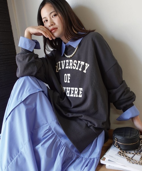 CORNERS（コーナーズ） トレーナー スウェット サイドスリットビッグ