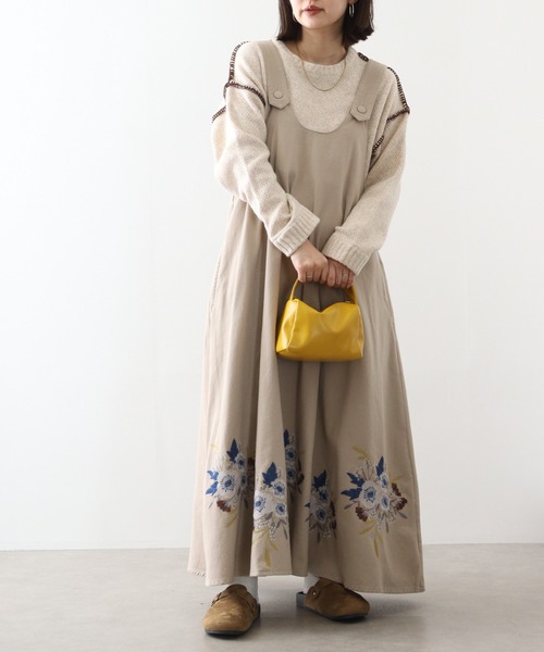 Emago（イマゴ） ワンピース 裾花刺繍ワンピース : ZOZOTOWN Yahoo!店