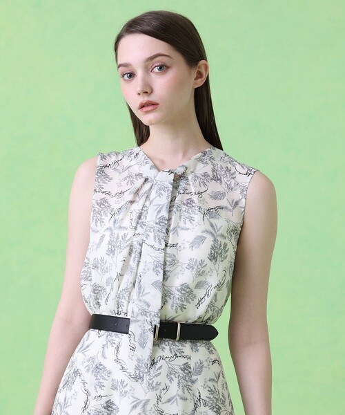 ANAYI（アナイ） ブラウス シャツ 「セットアップ対応商品」リーフ