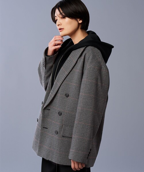 uncrave（アンクレイヴ） コート アウター ウォッシャブル ツイード