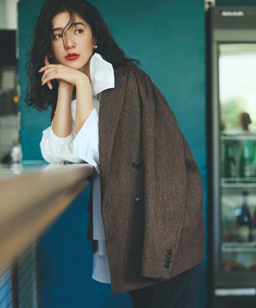 uncrave（アンクレイヴ） コート アウター ウォッシャブル ツイード