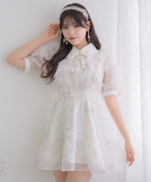 ROJITA（ロジータ） ワンピース 「Mサイズ追加」花柄半袖ミニ