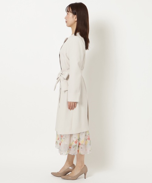 Rose Tiara（ローズティアラ） ノーカラーコート コート ダブルクロス