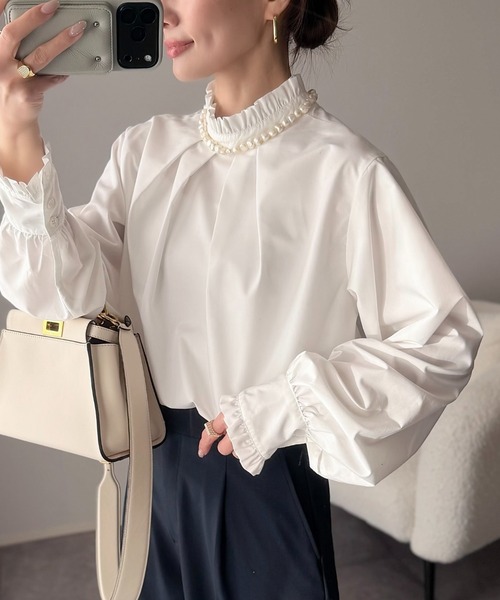 ANGIE ブラウス シャツ 「オケージョン対応 / セレモニー対応」2WAY