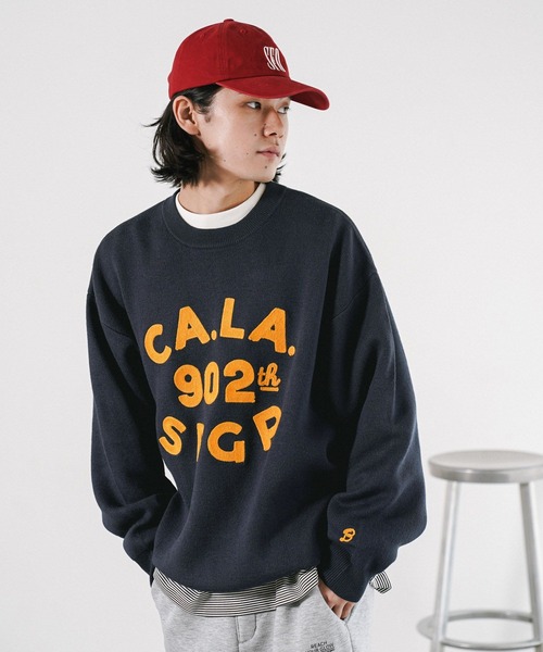 BAYFLOW（ベイフロー） セーター ニット 刺繍ロゴニットプルオーバー