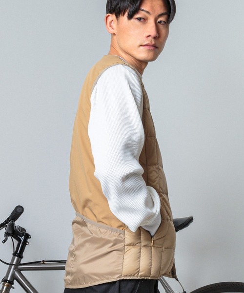 TAION（タイオン） ダウンベスト ベスト narifuri × クルーネック