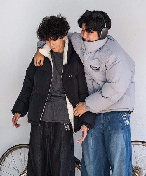 kaoyorinakami ダウンジャケット ダウン reversible down jacket