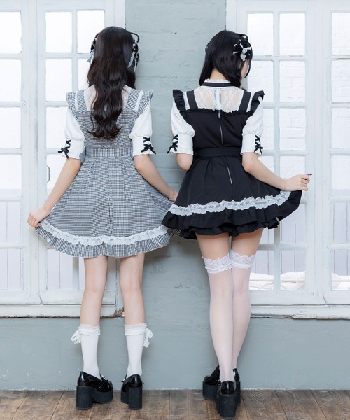 DearMyLove ワンピース ハートチョーカーベルトレースワンピース