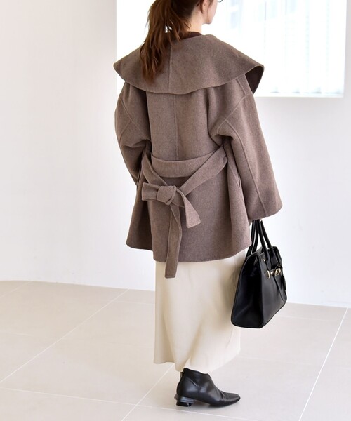 quaranciel コート アウター quaranciel: リバー ケープ ショート