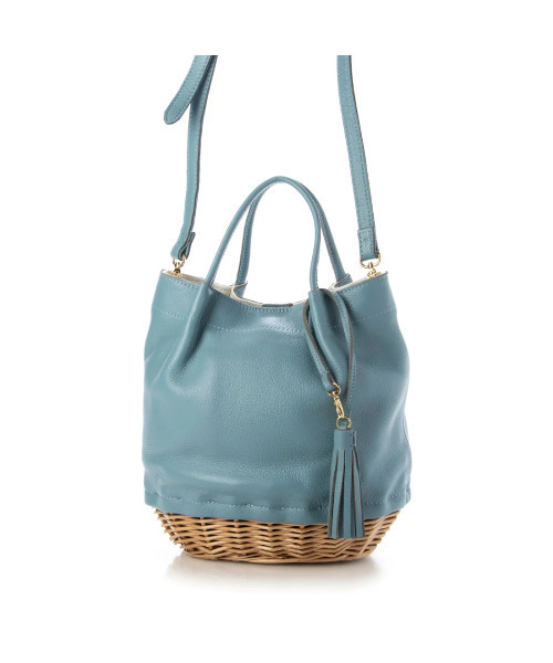 perche（ペルケ） トートバッグ perche / 牛革×ヤナギ底2wayトート