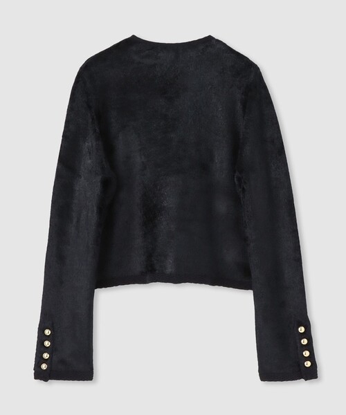 allureville（アルアバイル） カーディガン ベロアニットジャケット