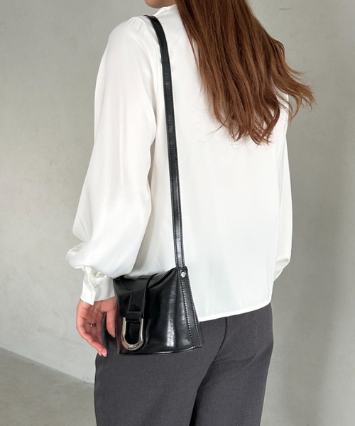 ショルダーバッグ バッグ DカンモチーフPUショルダーバッグ レディース