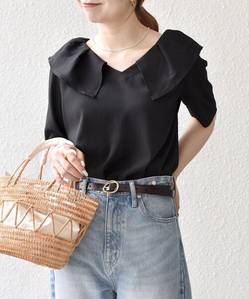 SHIPS any ブラウス シャツ 「WEB限定」SHIPS any:「洗濯機可能」ラフ