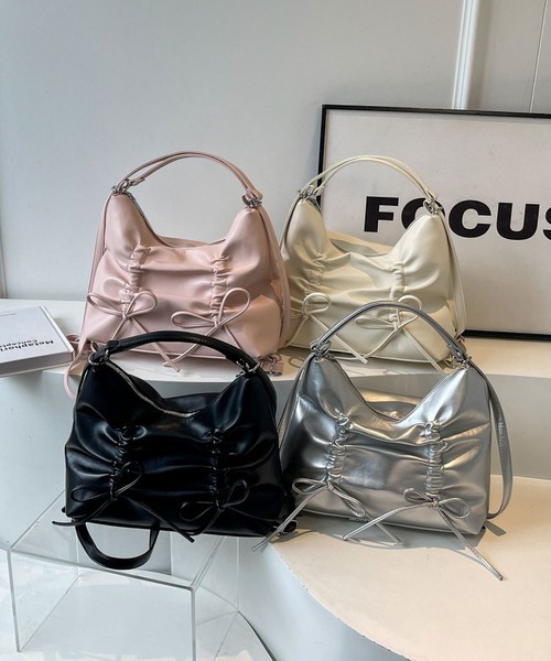 LA VORAGINE（ラ ヴォラジネ） ショルダーバッグ バッグ 紐リボン 3way