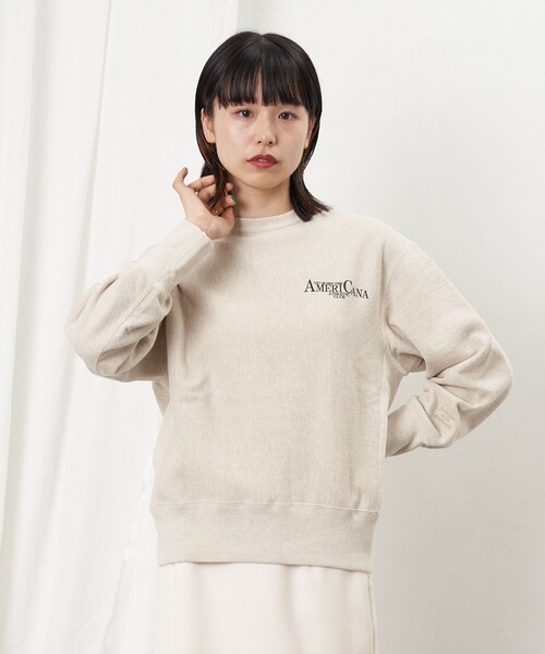 AMERICANA（アメリカーナ） スウェットカットソー M オートミール
