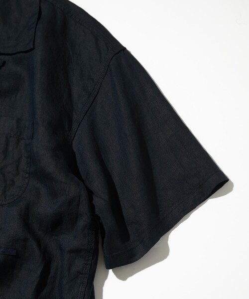 CAHLUMN（カウラム） シャツ Belgium Linen Open Collar Shirt 1.1