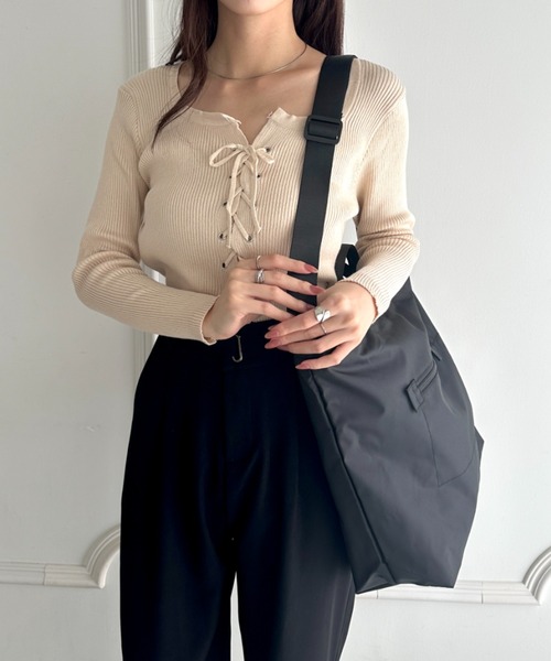 トートバッグ 「A4収納可能」ナイロン2WAYショルダーバッグ ヘルメット