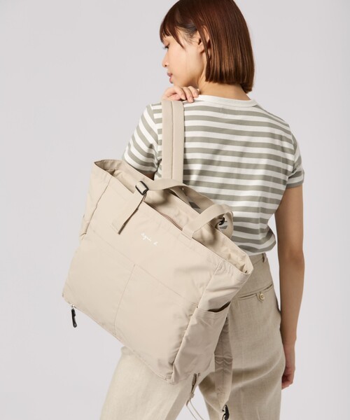 agnes b.（アニエスベー） マザーズバッグ ロゴ ペアレンツバッグ