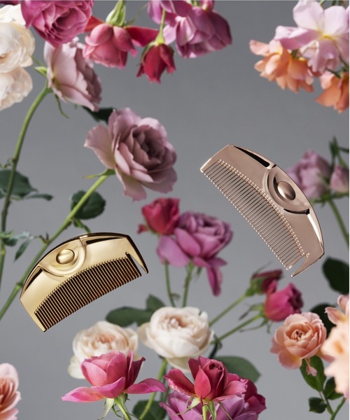 LOVECHROME（ラブクロム） ヘアブラシ (R)K24GPツキ ゴールド