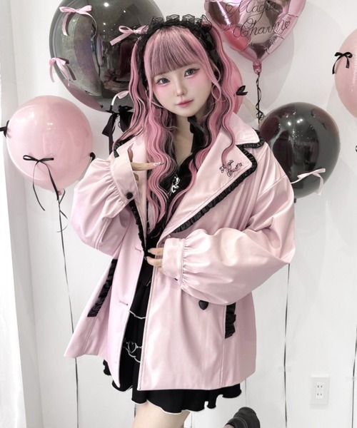 Magia Charm（マギアチャーム） レザージャケット ライダース 配色