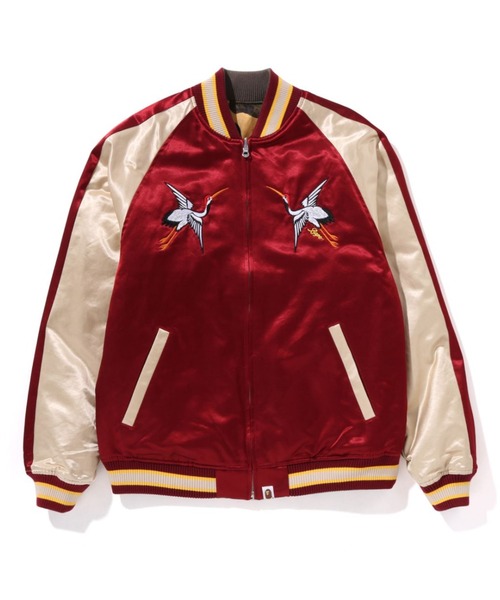 A BATHING APE（アベイシングエイプ） スカジャン JAPANESE CRANE